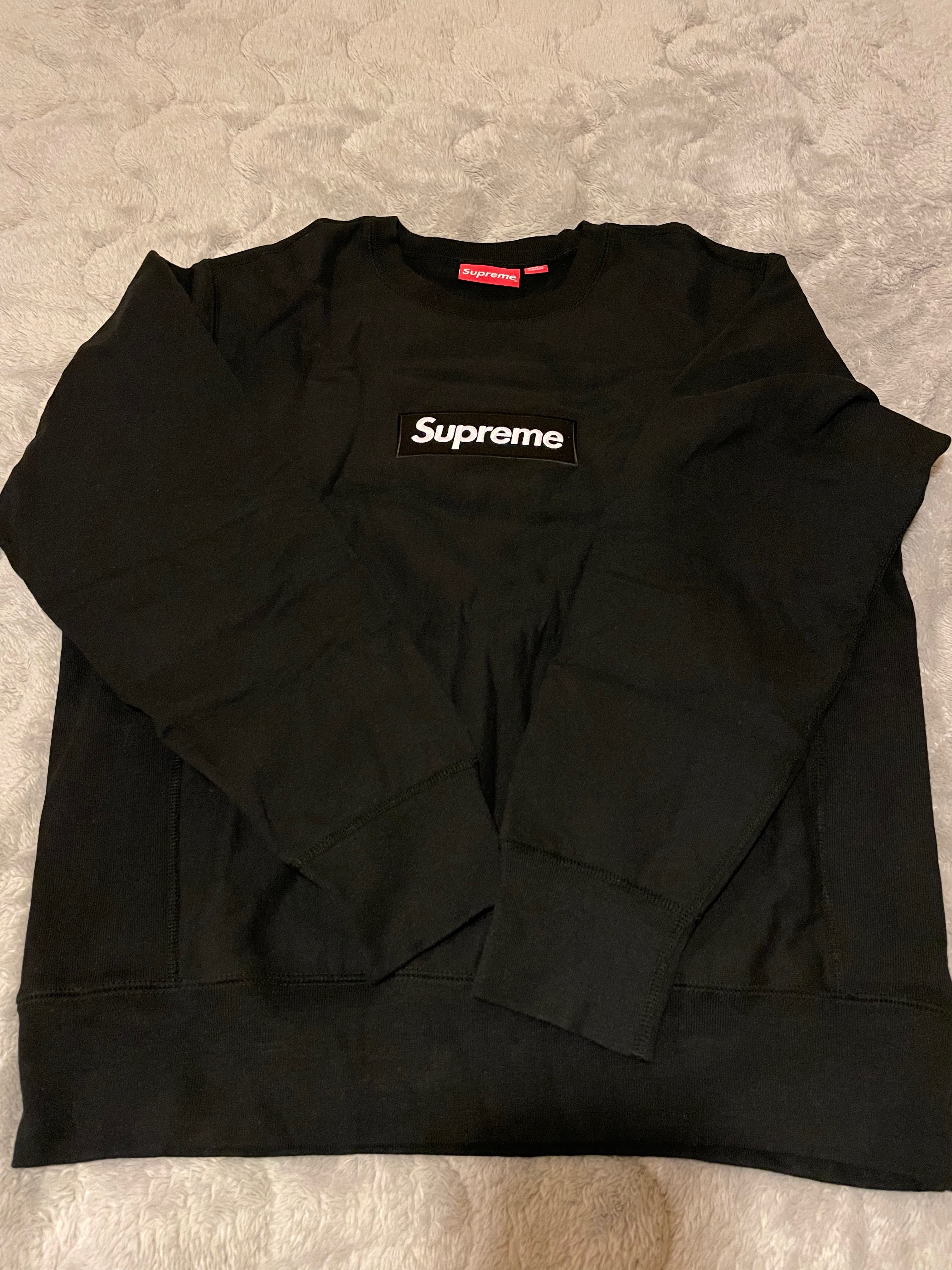 Supreme Box Logo Crewneck Sweatshirt "Black" (18FW)