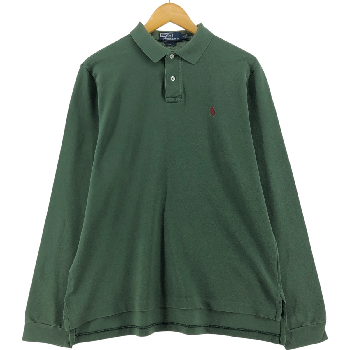 古着 ラルフローレン Ralph Lauren POLO by Ralph Lauren CUSTOM FIT 長袖 ポロシャツ メンズL相当/eaa528831
