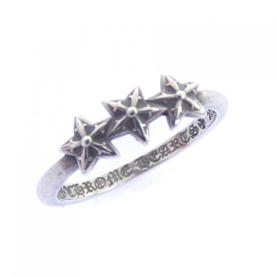 Chrome Hearts Bubblegum Ring w/ 3 Star "Silver"