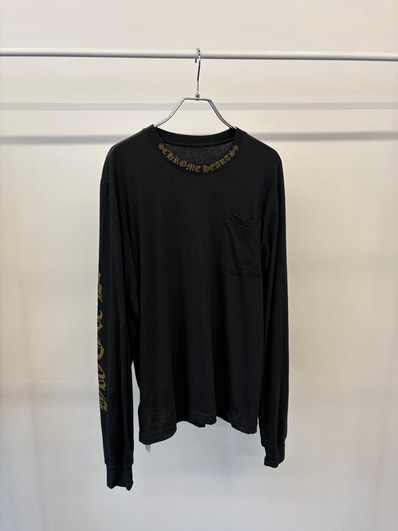 Chrome Hearts Army Green Neck Logo L/S T-Shirt "Black/Army Green"