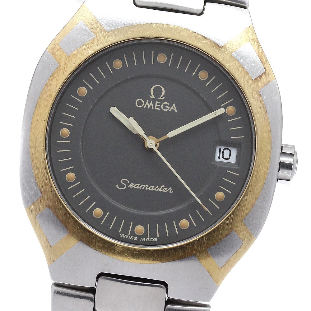 オメガ シーマスターポラリス デイト  クォーツ メンズ 【中古】