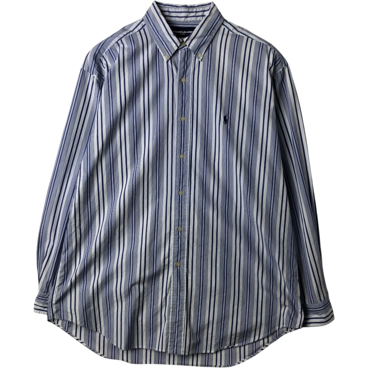 古着 ラルフローレン Ralph Lauren RALPH LAUREN GOLF BLAKE ストライプ柄 長袖 ボタンダウンストライプシャツ メンズL相当/eaa614281