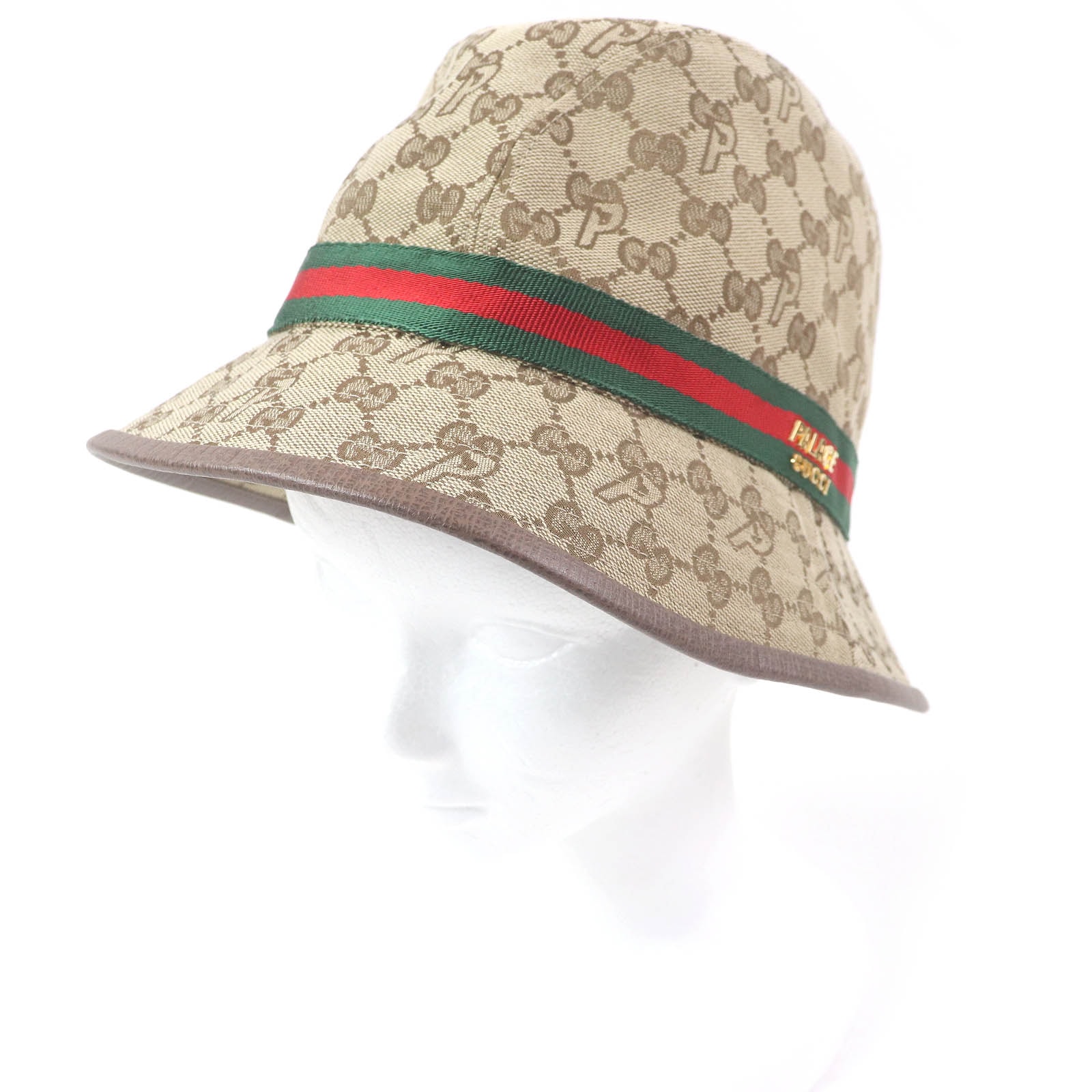PALACE GUCCI GG-P Canvas Fedora With Web And Logo Detail "Beige"