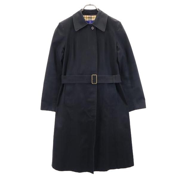 BURBERRY BLUE LABEL バーバリーブルーレーベル 90s オールド ステンカラーコート 38 黒