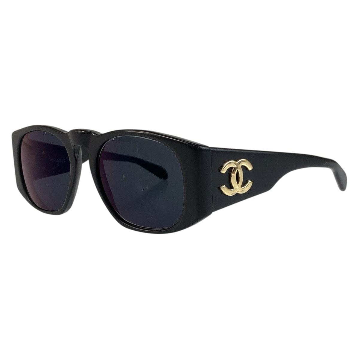 CHANEL シャネル ココマーク ブラック 黒 プラスチック サングラス ウェリントン 602485 【中古】