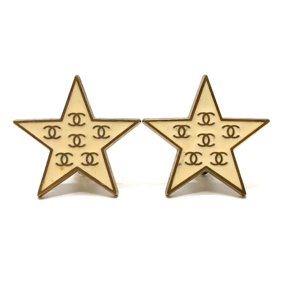 シャネル CHANEL スター 星 CC ココマーク 01P ヴィンテージイヤリング アクセサリー イヤリング メタル ゴールド