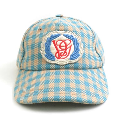 ヴァレンティノ ガラヴァーニ Valentino Garavani キャップ コットン/ウール ブルー/ベージュ レディース【中古】 r11216i