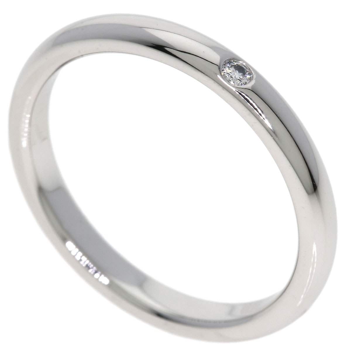 TIFFANY&Co. ティファニー ウェディング 1P ダイヤモンド リング・指輪 PT950 レディース [中古]