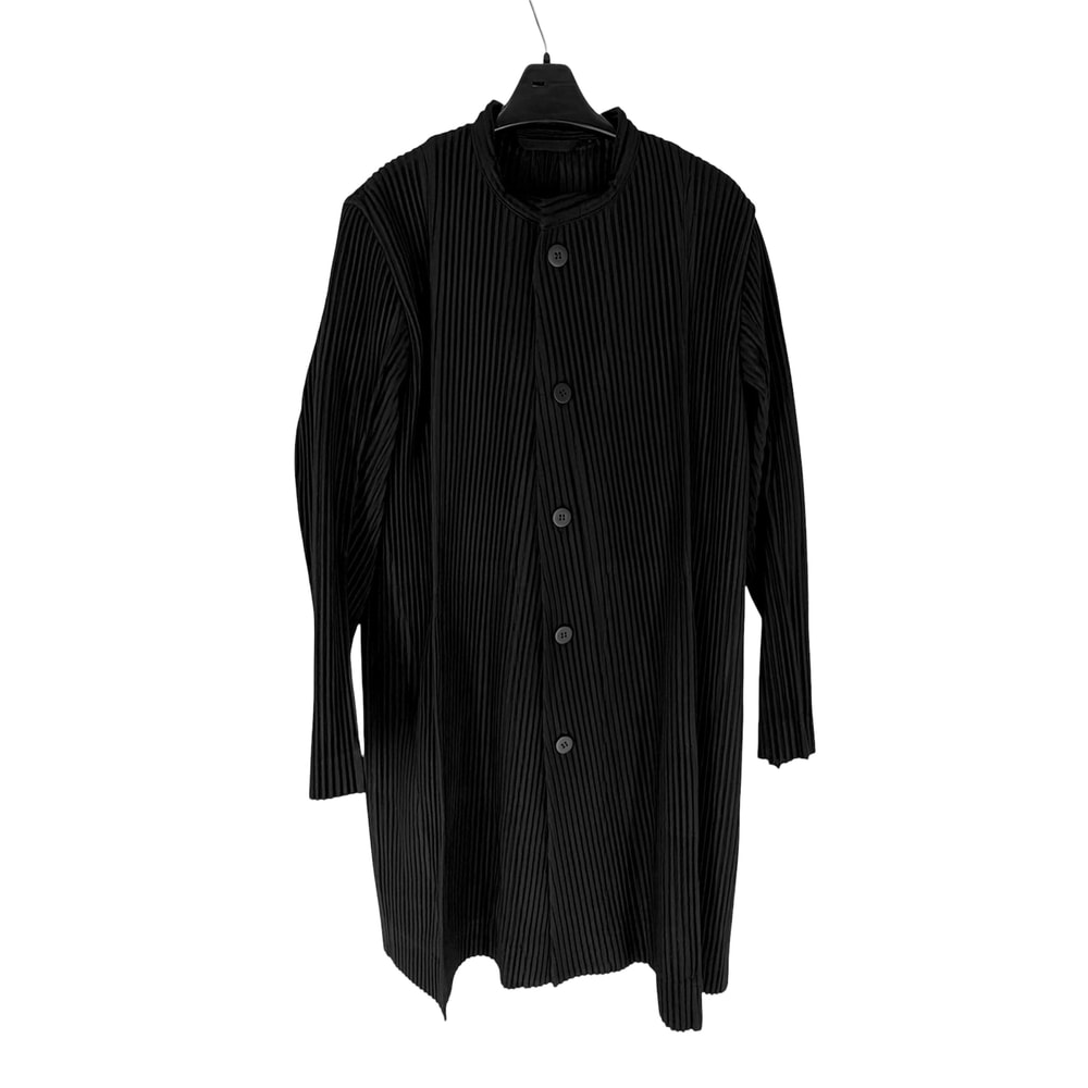 ISSEY MIYAKE イッセイミヤケ 長袖シャツ オムプリッセ アウター プリーツ アパレル 服 ブラック 黒 ポリエステル    メンズ 春 秋 美品【中古品】