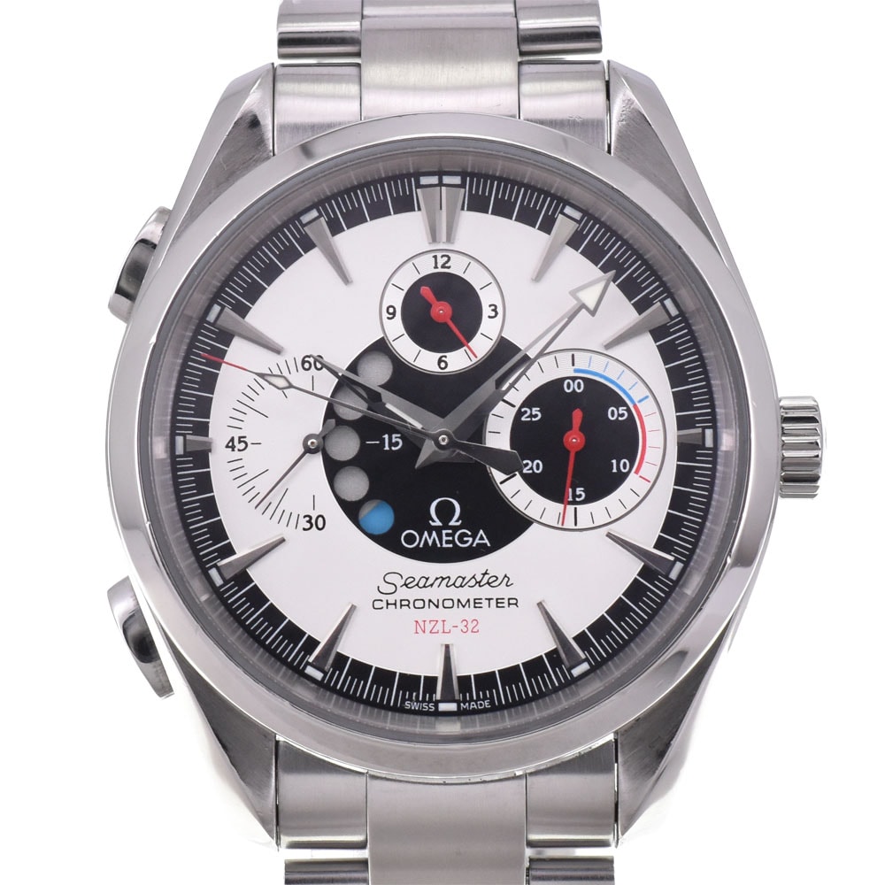オメガ OMEGA 2513.30 シーマスターアクアテラ NZL-32 クロノグラフ 自動巻き メンズ 良品 C#144079
