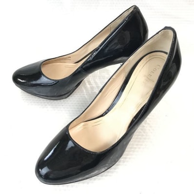 コールハーン/COLE HAAN★ハイヒールパンプス/エナメル【6B/22.5-23.0/黒/BLACK】Shoes/pumps◆Q-380