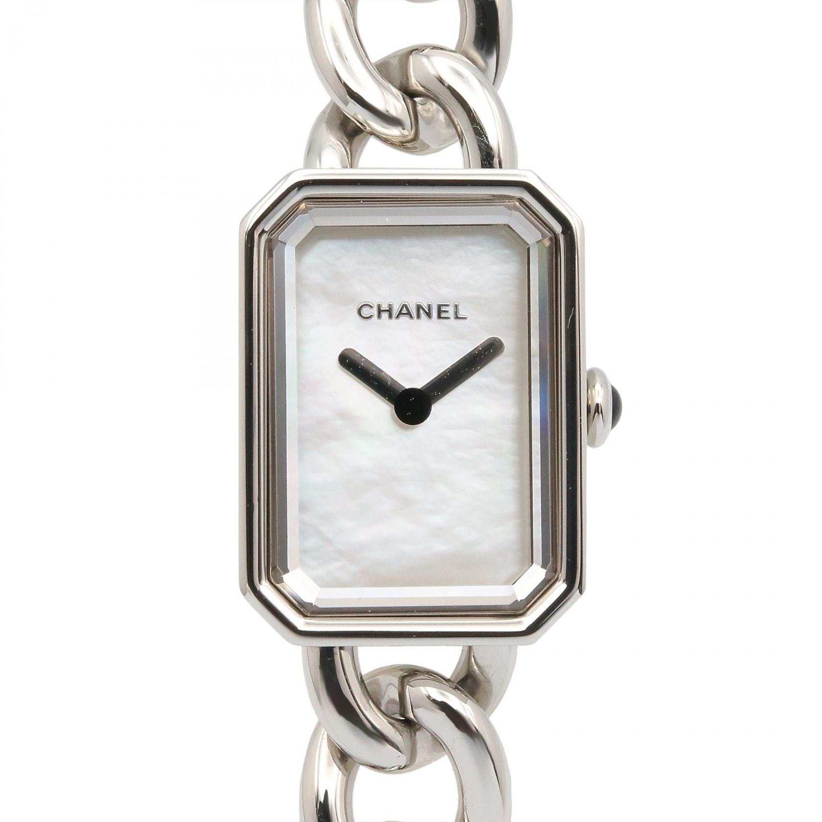 シャネル CHANEL プルミエール 腕時計 時計 ステンレススチール レディース ホワイト系 H3249 【中古】