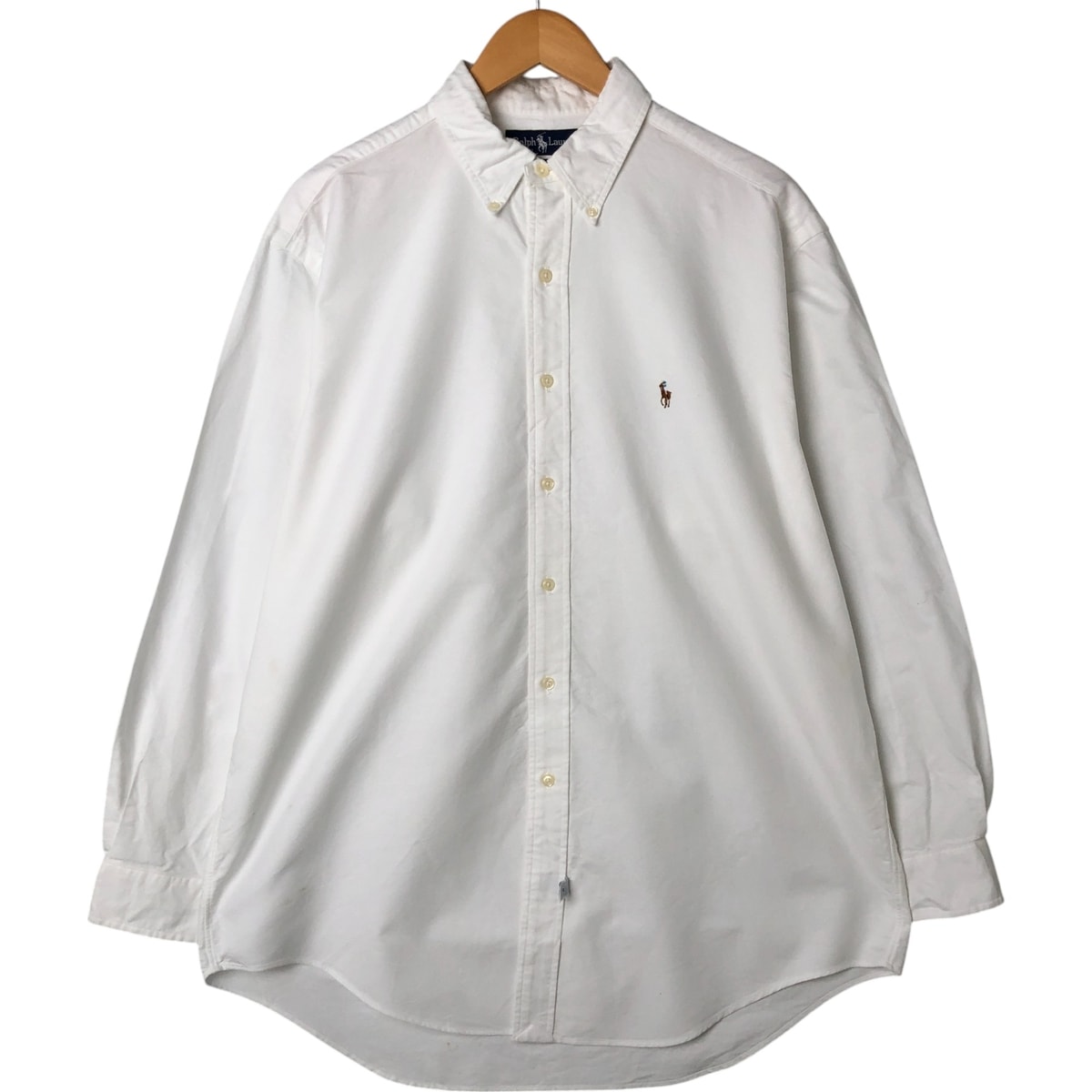 古着 ラルフローレン Ralph Lauren YARMOUTH 長袖 ボタンダウンシャツ メンズL相当/eaa548395