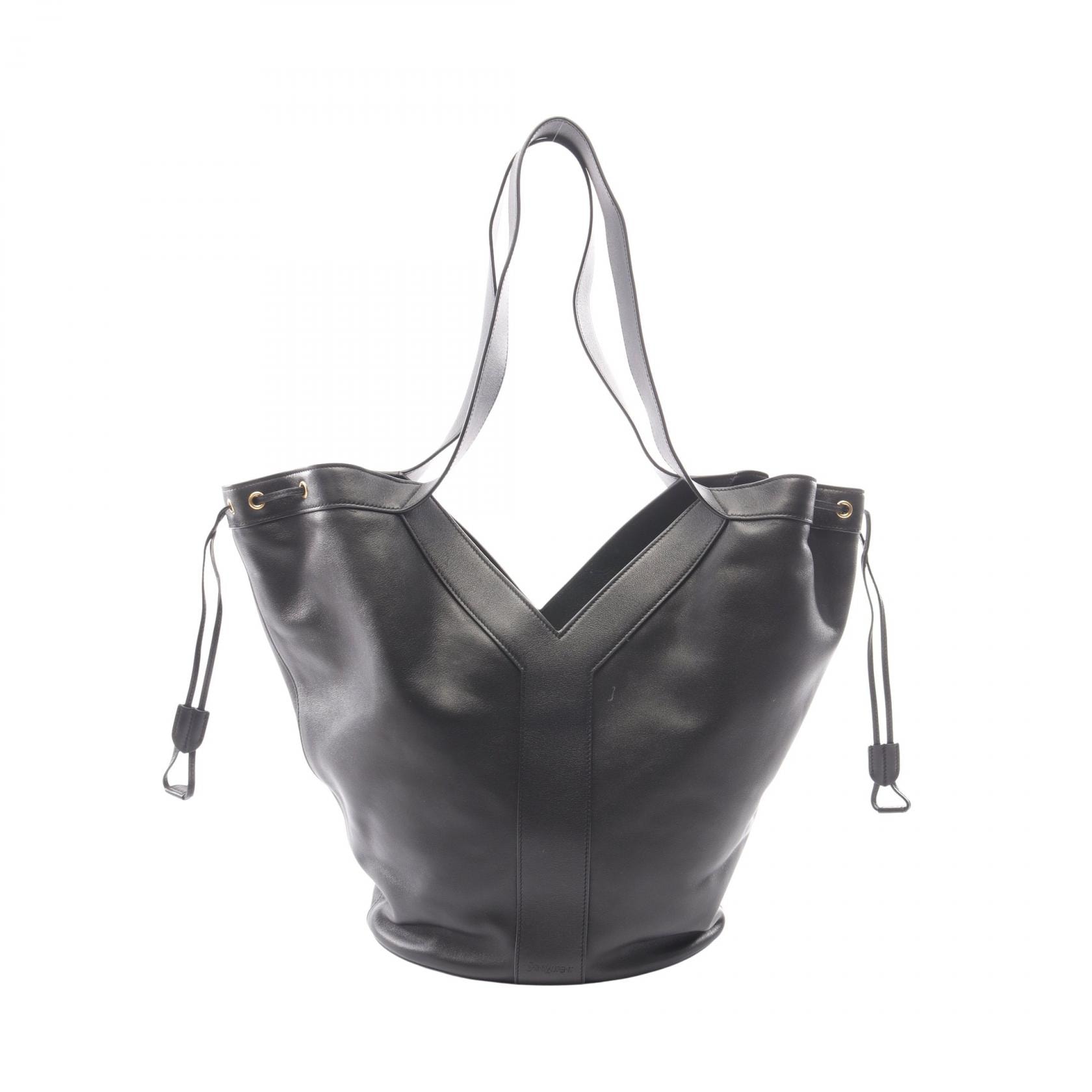 サンローランパリ SAINT LAURENT PARIS Y ホーボー トートバッグ バッグ レザー レディース ブラック系 【中古】