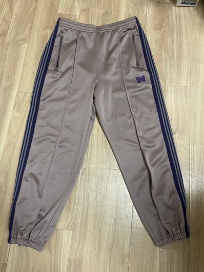 Needles ZIPPED TRACK PANT - POLY SMOOTH "Brown"