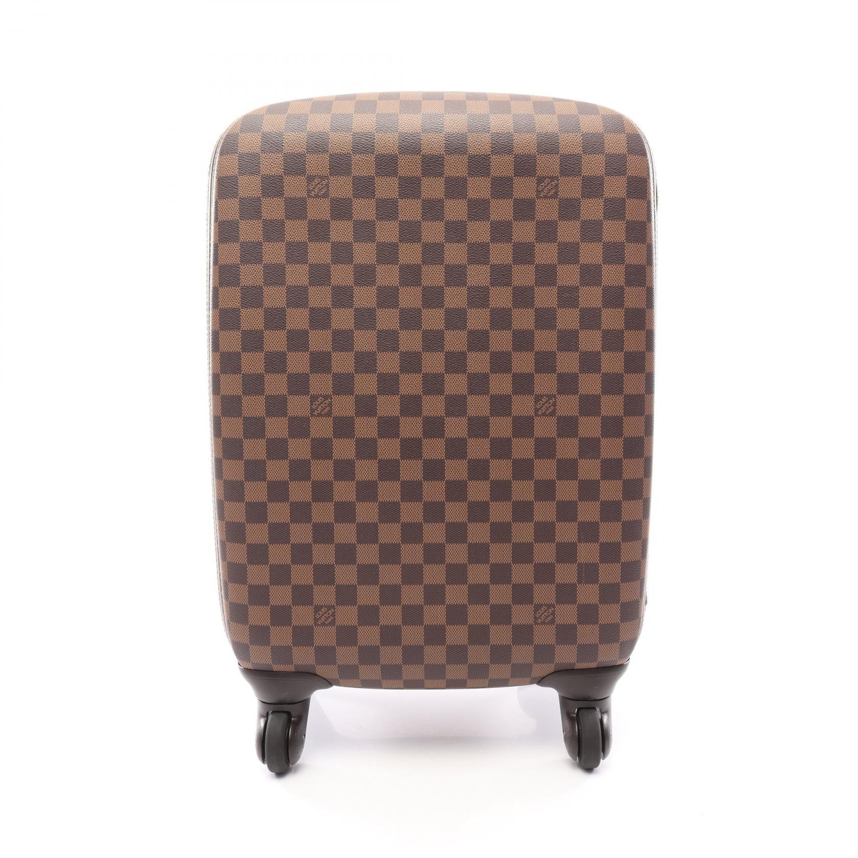 ルイ・ヴィトン LOUIS VUITTON ゼフィール55 ダミエエベヌ キャリーバッグ バッグ PVCコーティングキャンバス レザー ダミエ エベヌ メンズ レディース ブラウン系 N23004 【中古】