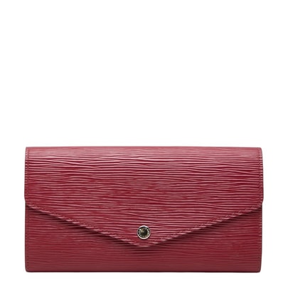ルイ ヴィトン エピ ポルトフォイユ サラ 長財布 M60580 フューシャ ピンク系 レザー レディース LOUIS VUITTON 【中古】