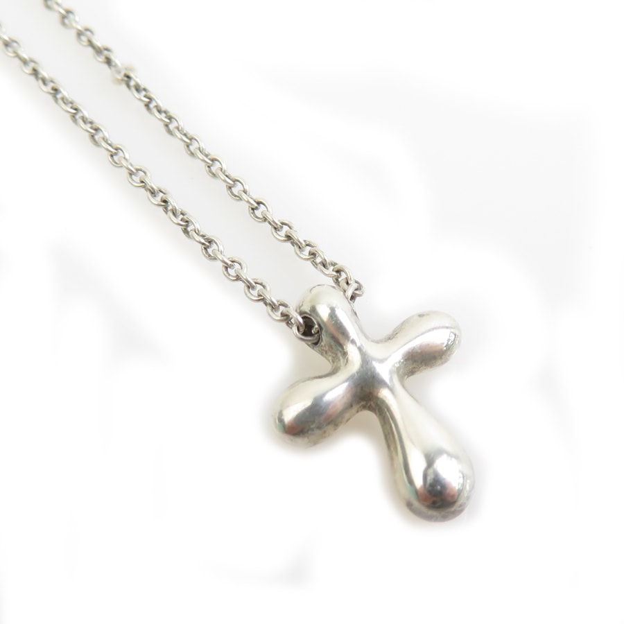 ティファニー TIFFANY&Co. ネックレス エルサ ペレッティ クロス シルバー925 シルバー レディース【中古】 e61229a