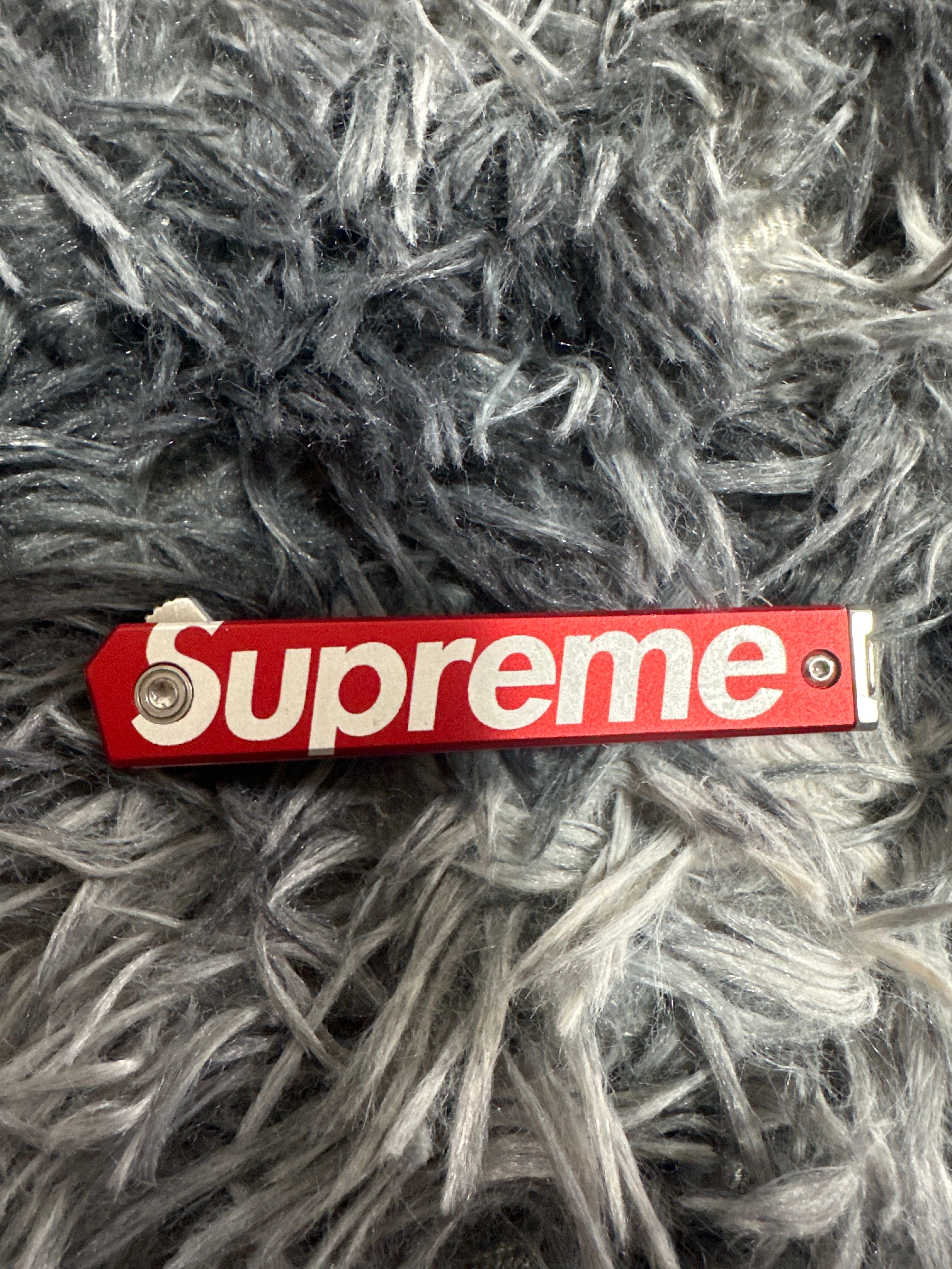Supreme x CRKT CEO Microflipper Pocket Knife "Red"