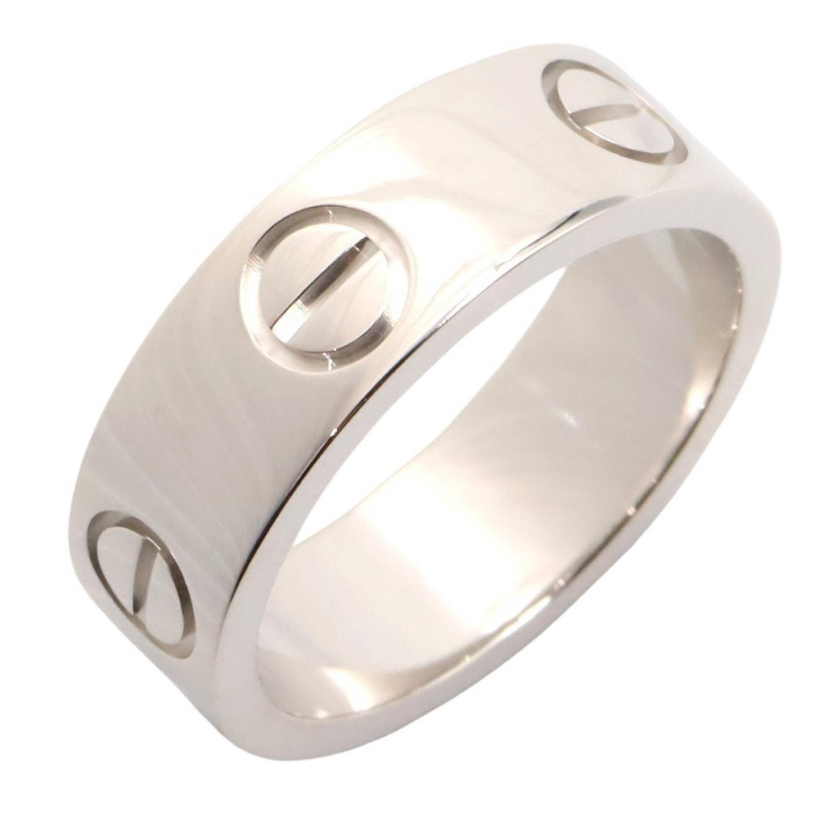 カルティエ CARTIER ラブリング リング・指輪 ジュエリー K18WG(ホワイトゴールド) レディース シルバー系 【中古】