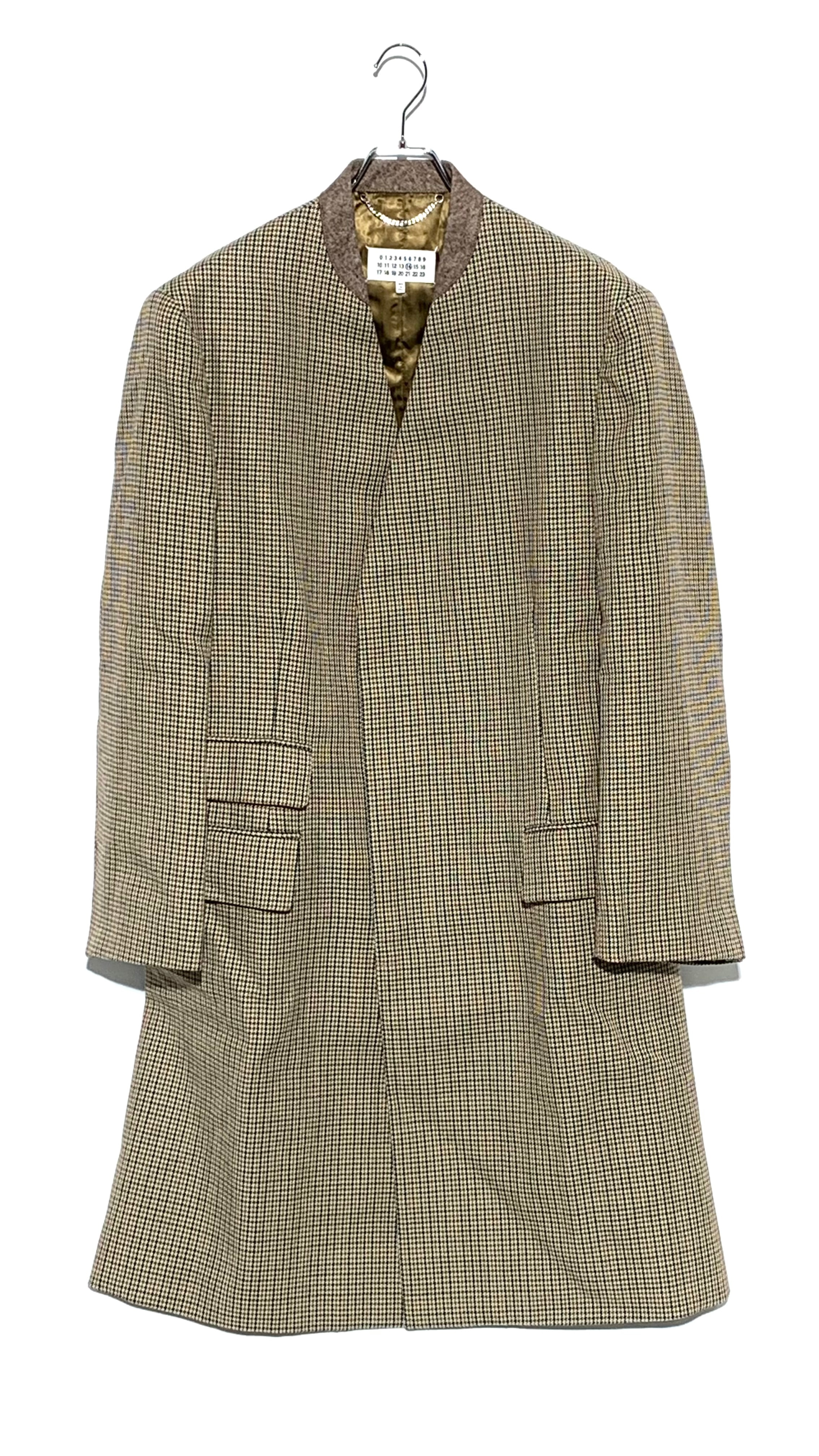 Maison Margiela Wool Twill Minimal Coat "Brown"