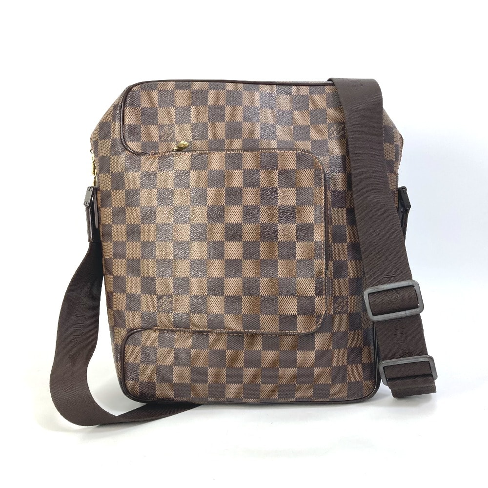 ルイヴィトン LOUIS VUITTON オラフMM N41441 ダミエ 斜め掛け ショルダーバッグ ダミエキャンバス エベヌ ブラウン