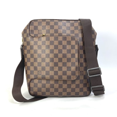 ルイヴィトン LOUIS VUITTON オラフMM N41441 ダミエ 斜め掛け ショルダーバッグ ダミエキャンバス エベヌ ブラウン