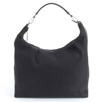 ■美品 グッチ ホーボーショルダーバッグ レザー×ナイロン