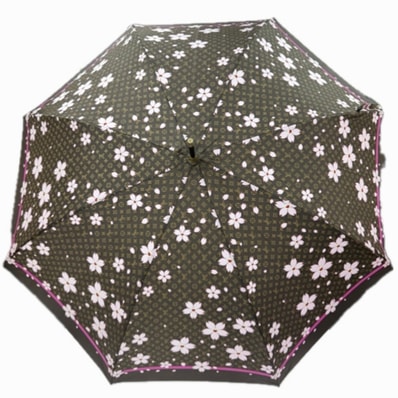 ルイヴィトン LOUIS VUITTON バラブリュイ パラソル M92030 モノグラム チェリーブロッサム 桜 村上隆 長傘 アンブレラ 傘 ポリエステル ブラウン