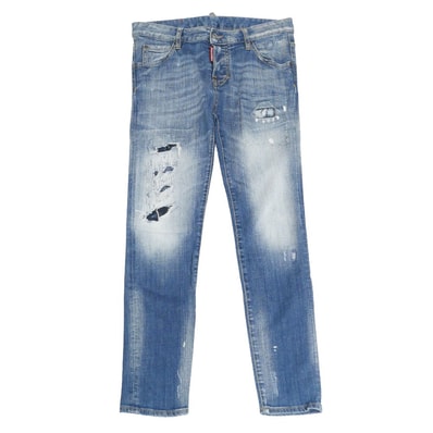 DSQUARED2 ディースクエアード COOL GIRL JEAN デニムパンツ サイズ40 ダメージ加工 クラッシュデニム ストレッチ スキニー イタリア製 ブランド古着【中古】20260325/RA8505