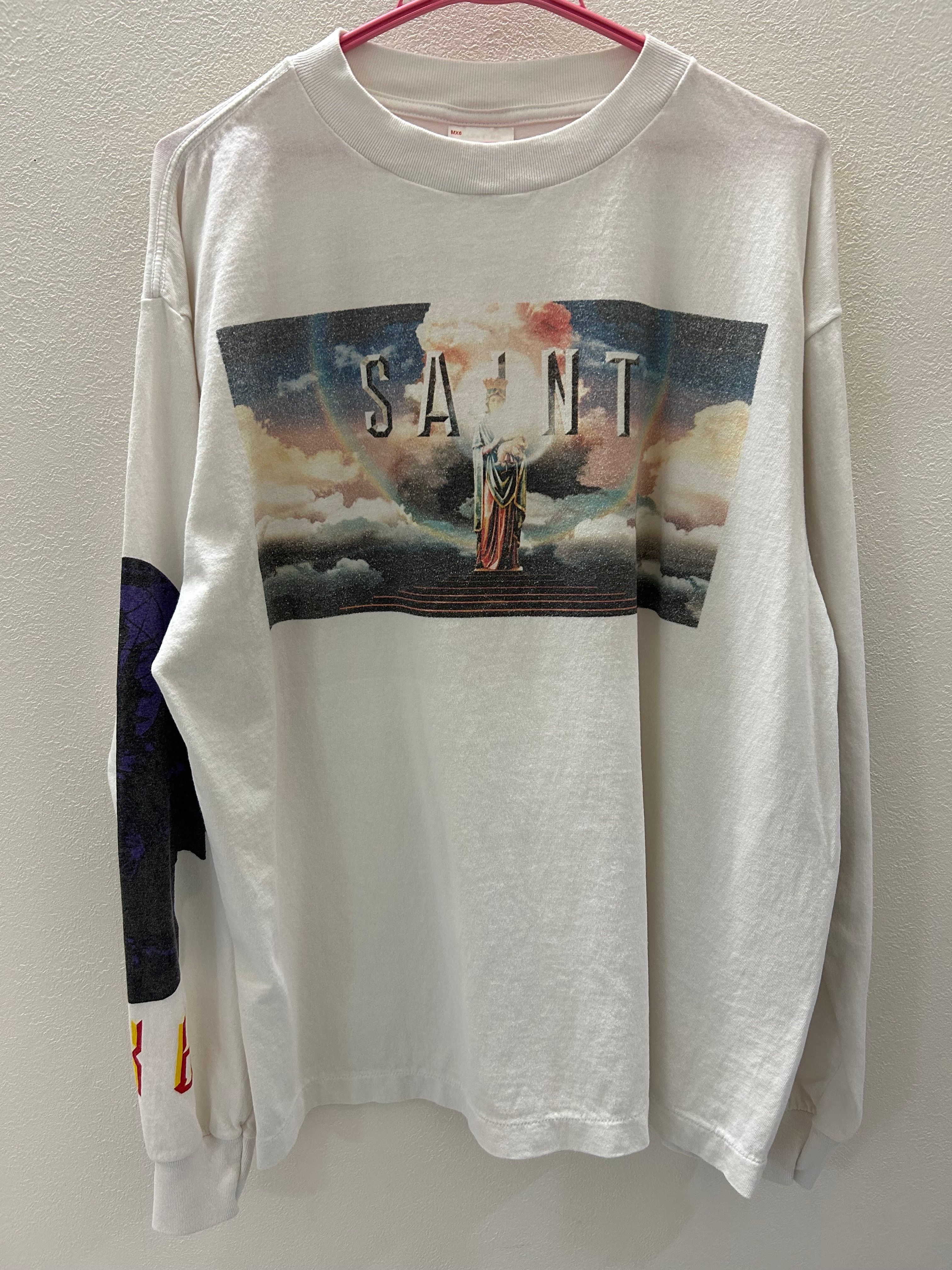 SAINT Mxxxxxx LS Tee_Saint Pictures "White" SM-YS1-0000-016