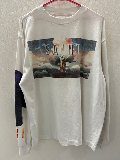SAINT Mxxxxxx LS Tee_Saint Pictures "White" SM-YS1-0000-016