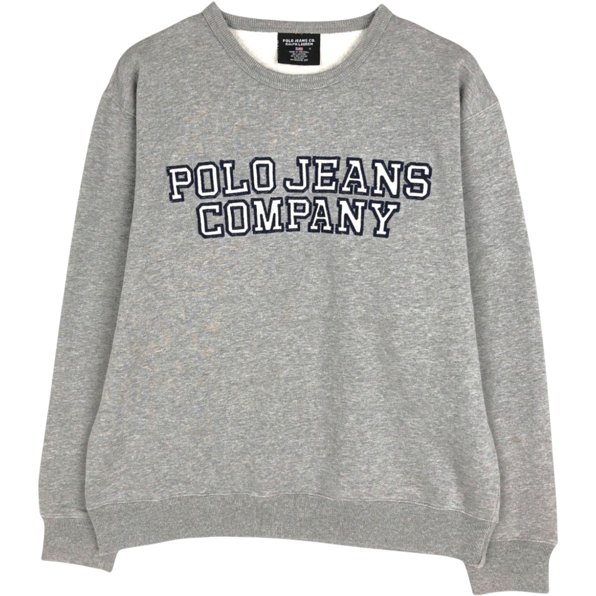 古着 00年代 ラルフローレン Ralph Lauren POLO JEANS COMPANY RALPH LAUREN ロゴスウェットシャツ トレーナー メンズS相当/eaa681586