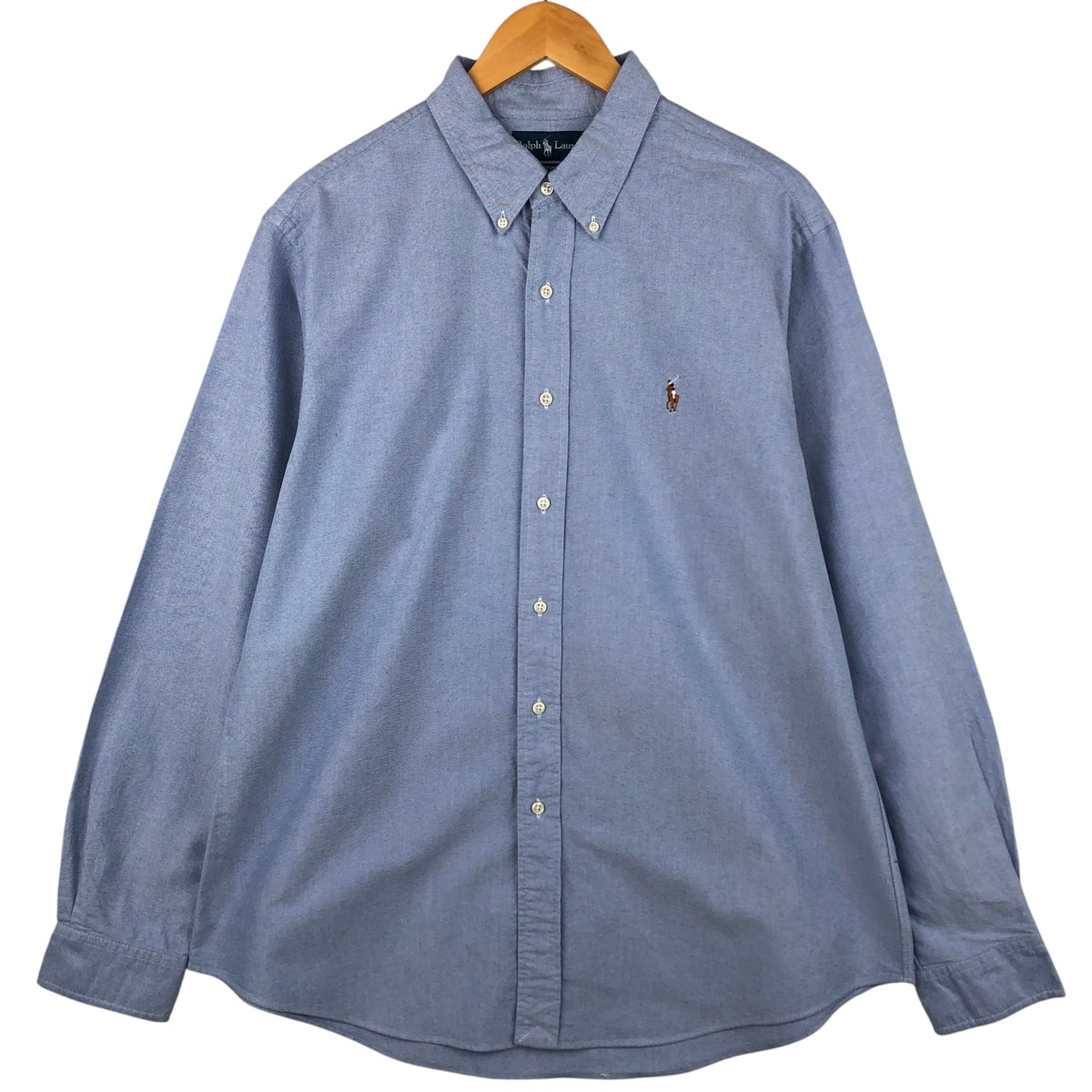 古着 ラルフローレン Ralph Lauren CUSTOM FIT 長袖 ボタンダウンシャツ メンズXL相当/eaa598136