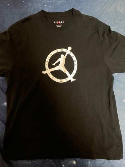 Air Jordan Off-WhiteTM️ Short Sleeve T-shrit "Black"