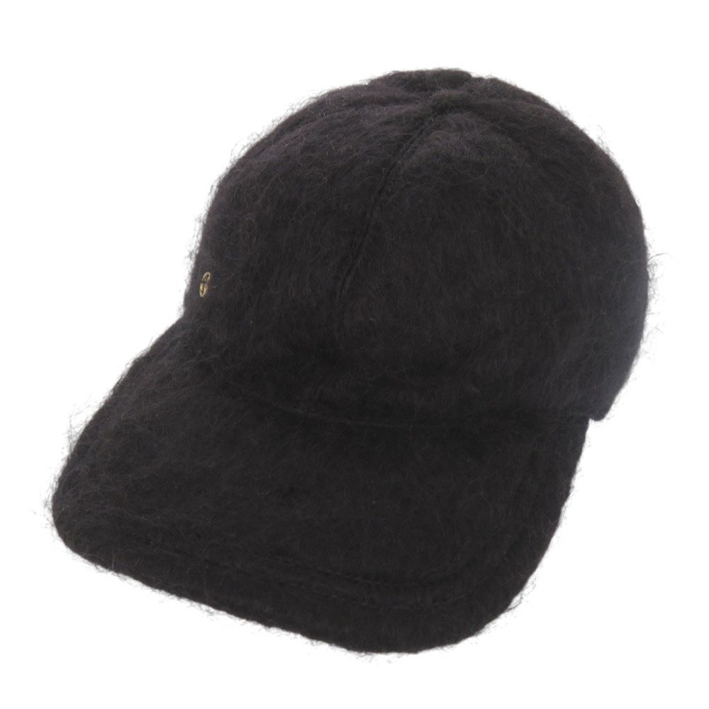 グッチ  GGロゴ  ベースボールキャップ モヘア ウール ブラッ