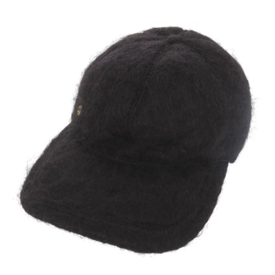 グッチ GGロゴ ベースボールキャップ モヘア ウール ブラッ