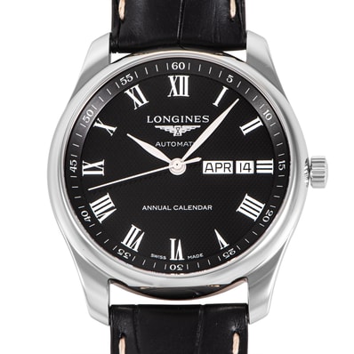 LONGINES ロンジン マスターコレクション アニュアルカレンダー L2.910.4.51.7 ステンレススチール【中古】