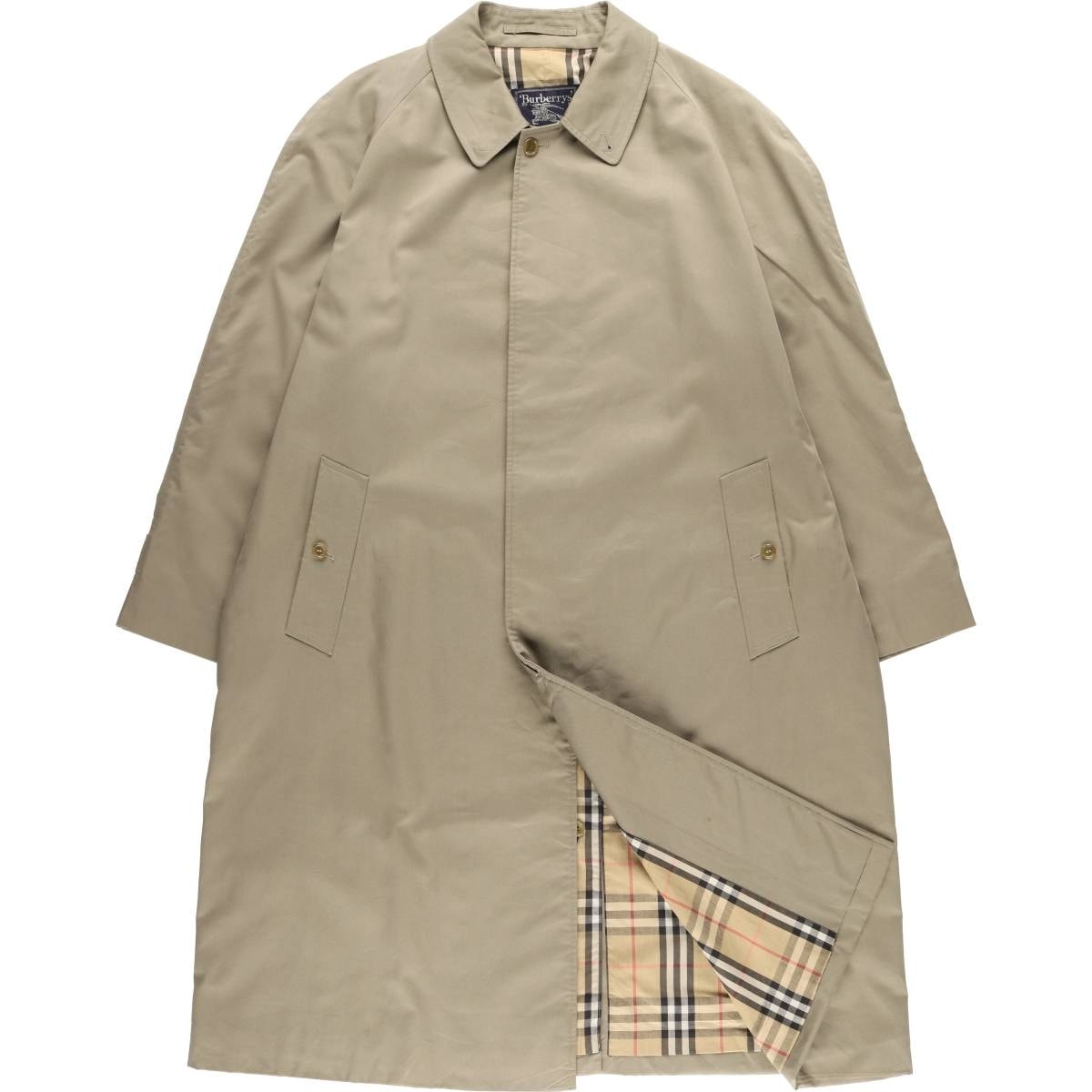 古着 バーバリー Burberry's BURBERRYS LONDON ステンカラーコート バルマカーンコート 英国製 メンズXL相当/evb010574