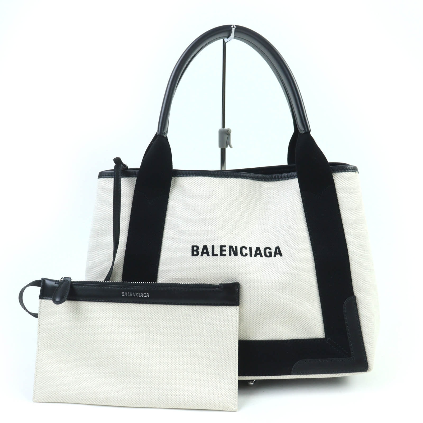BALENCIAGA Women's Navy Small Cabas "Black"