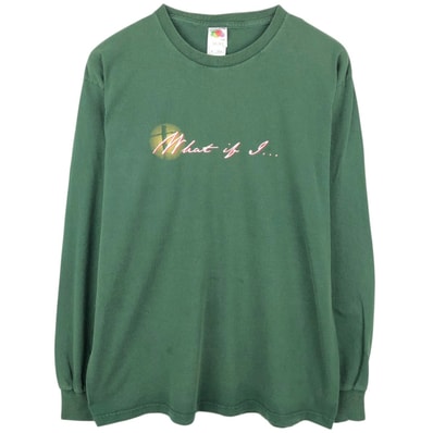 古着 90年代 フルーツオブザルーム FRUIT OF THE LOOM JESUS CHRIST イエスキリスト メッセージ ロングTシャツ ロンT メンズXL相当 ヴィンテージ/eaa661973
