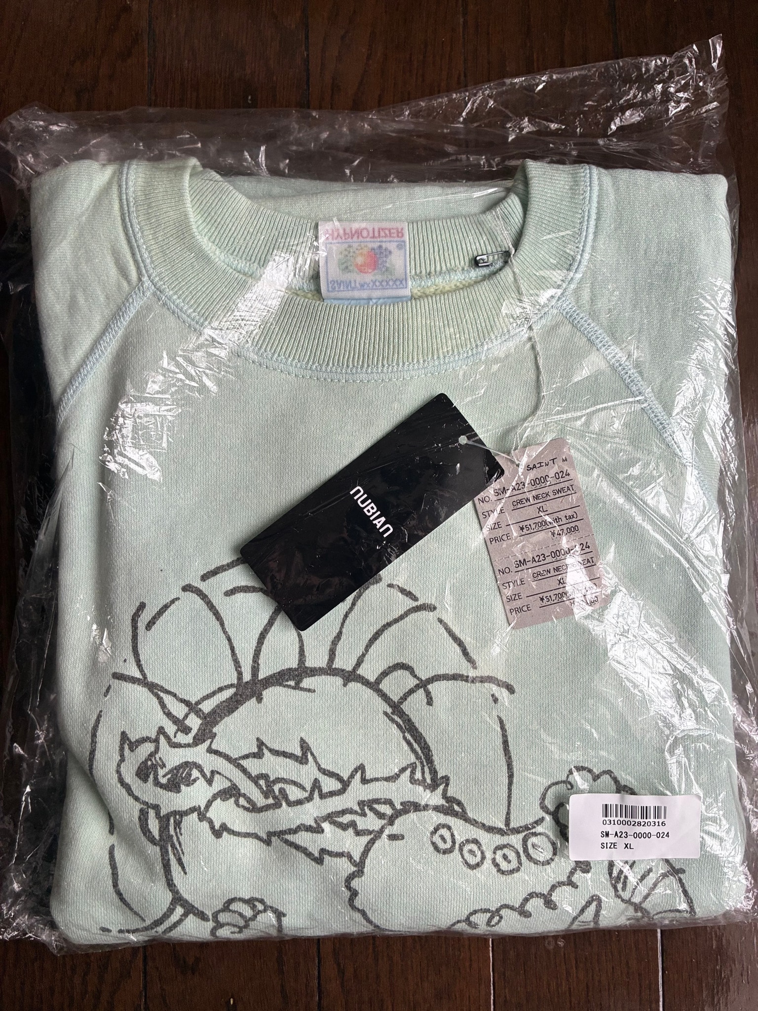 SAINT Mxxxxxx 23AW CRW N SWT Jesus "Blue"