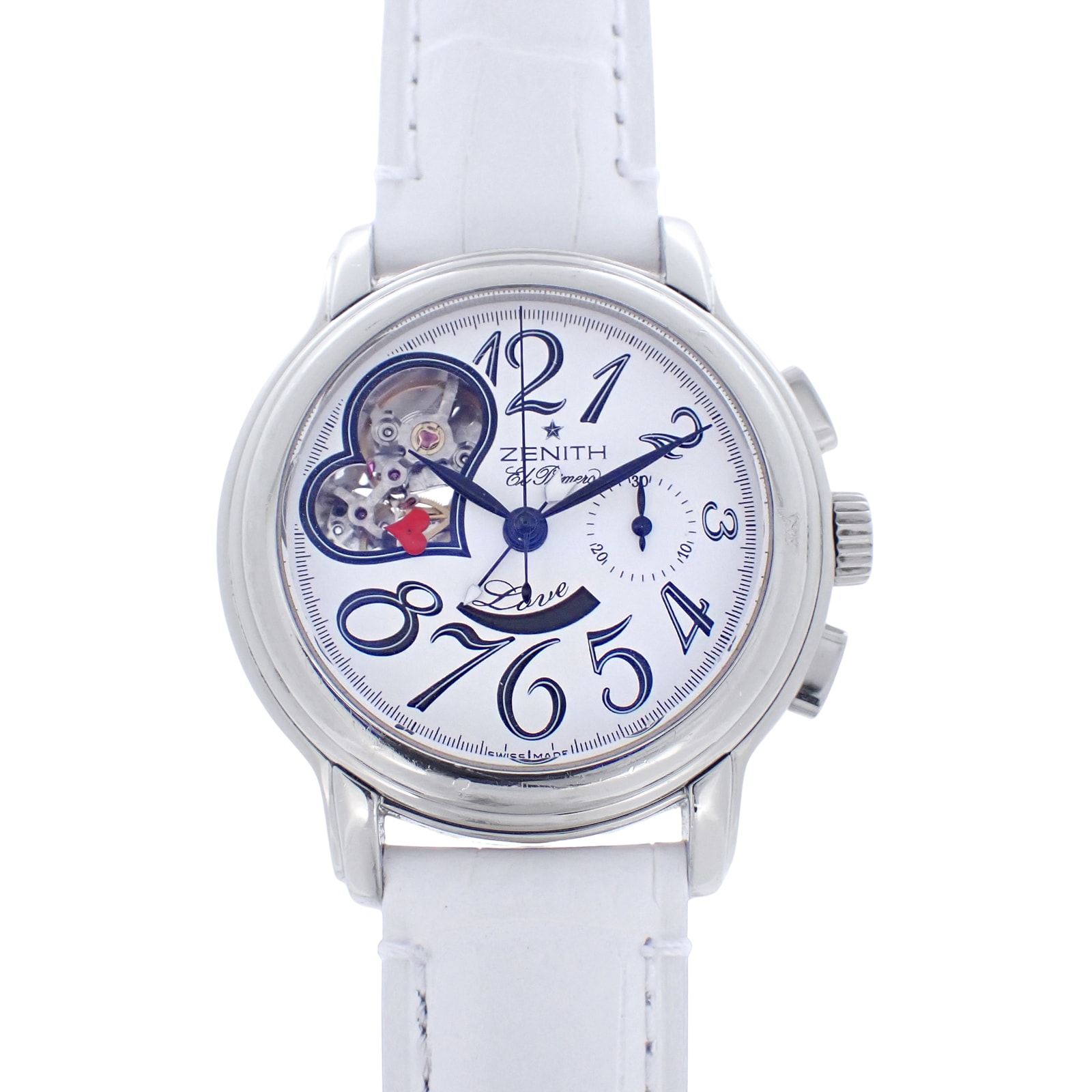 ZENITH ゼニス クロノマスター スターオープン ハート 03.1230.4021 エルプリメロ レディース 腕時計
