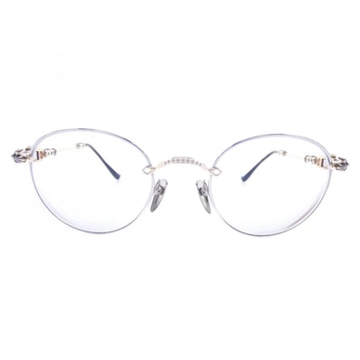 Chrome Hearts BUBBA-A Round Frame Glasses "Silver/Black"