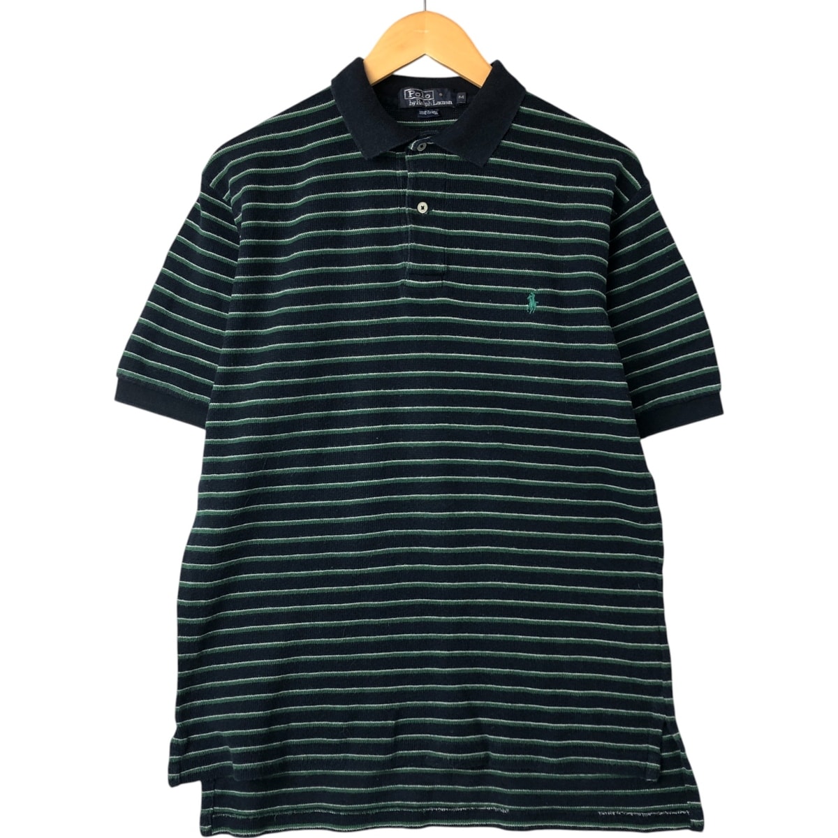 古着 ラルフローレン Ralph Lauren POLO by Ralph Lauren 半袖 ボーダー ポロシャツ メンズM相当/eaa543028