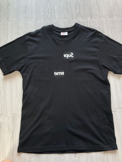 Supreme / Comme des Garçons SHIRT® Split Box Logo Tee "Black"