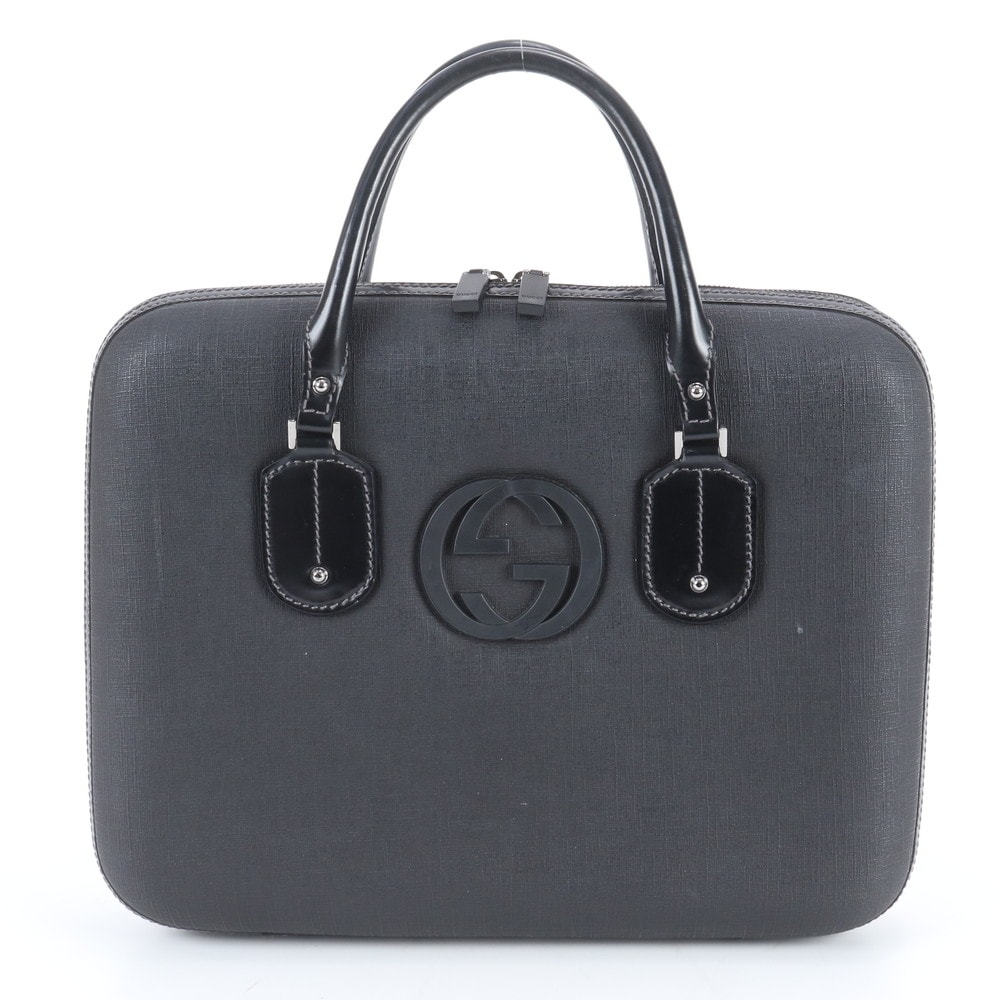 ■極美品 グッチ インターロッキングG 189762 ビジネス バッグ