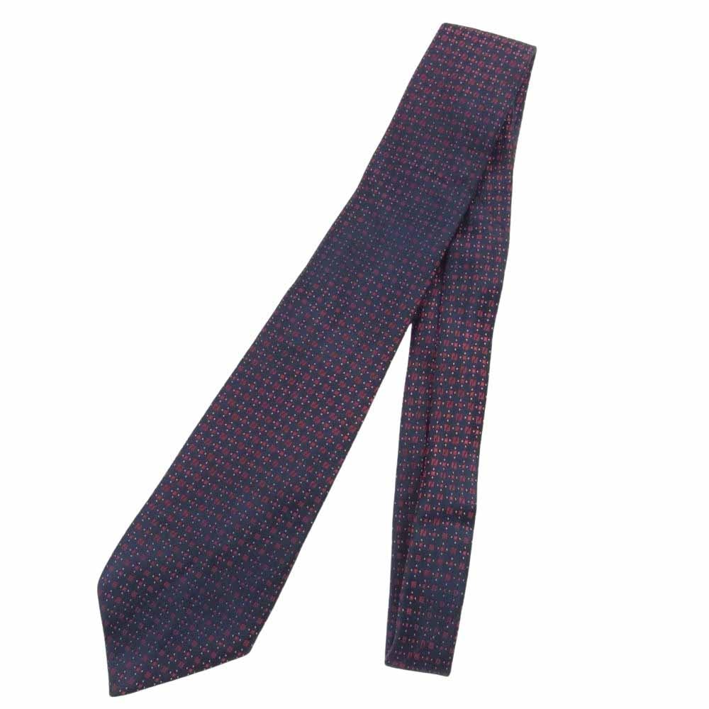 FENDI フェンディ ネクタイ シルク ネクタイ ネイビー系【中古】