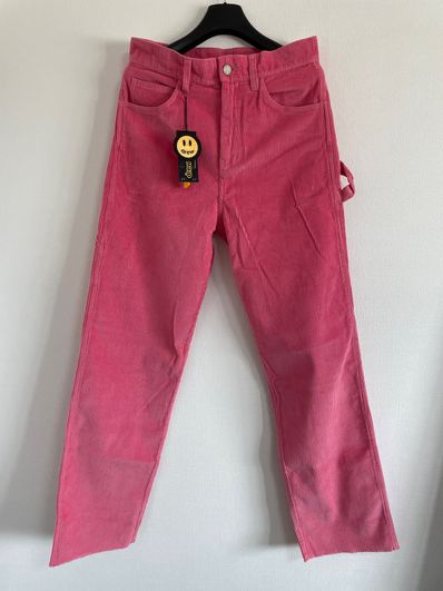 drew house corduroy carpenter pant "Hot Pink"