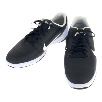 美品 NIKE ナイキ インフィニティ G ゴルフシューズ サイズ11.5 ブラック 黒 合成皮革 スニーカー シューズ 靴 502613 【中古】